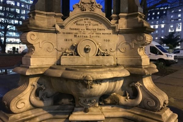 Close up of Victorian Drinking Fountain after Tom Smith
