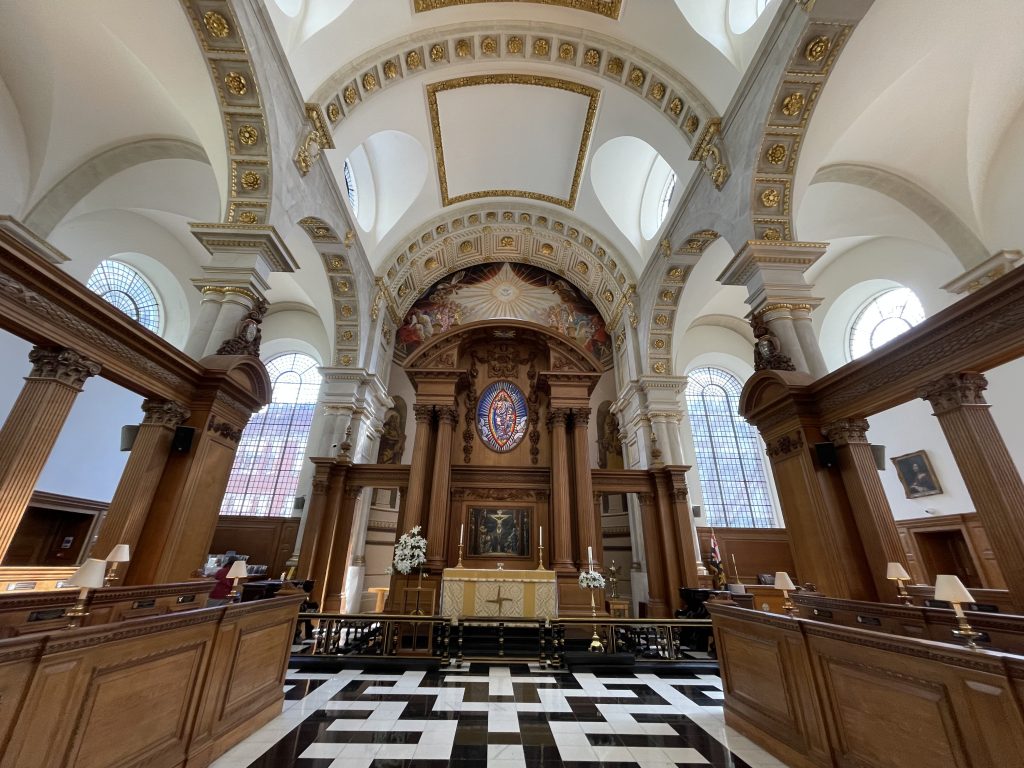 St Bride's Church Interior View
