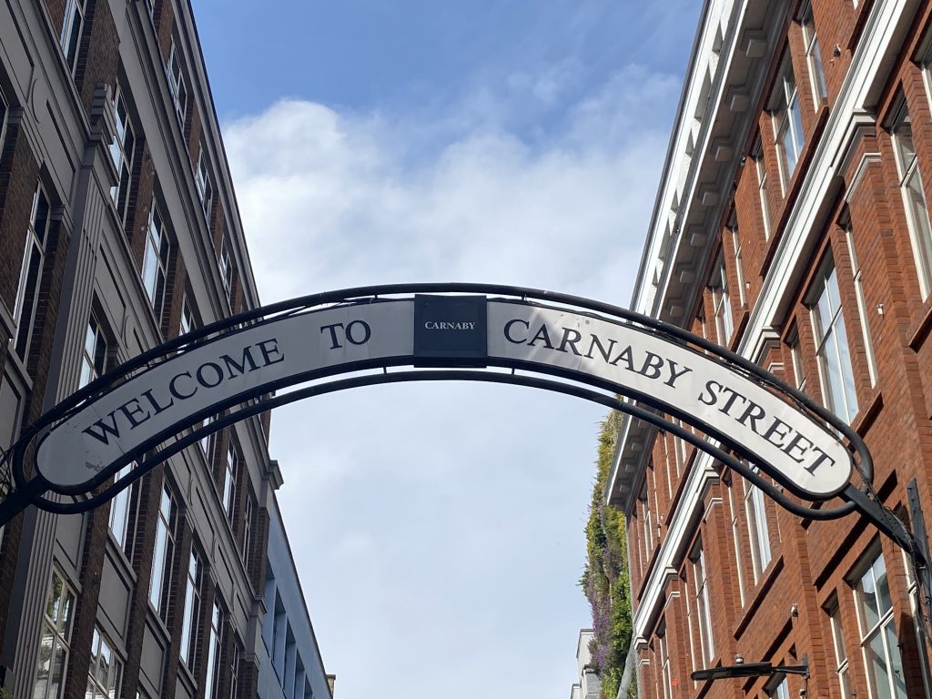 Carnaby Street Welcome sign