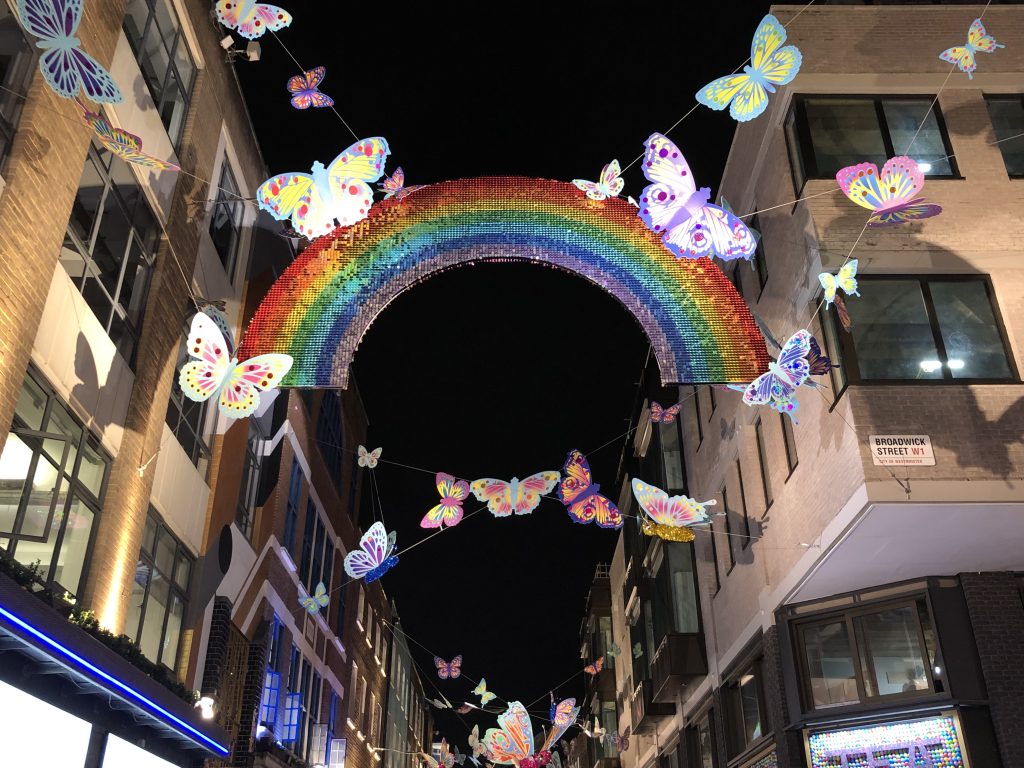 Christmas lights Carnaby Street