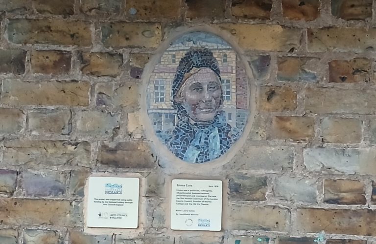 Emma Cons Mosaicon Westminster Bridge Road | Photo by David Turnbull