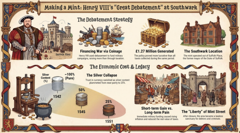 Making a Mint Henry VIII’s “Great Debatement” at Southwark Infographic