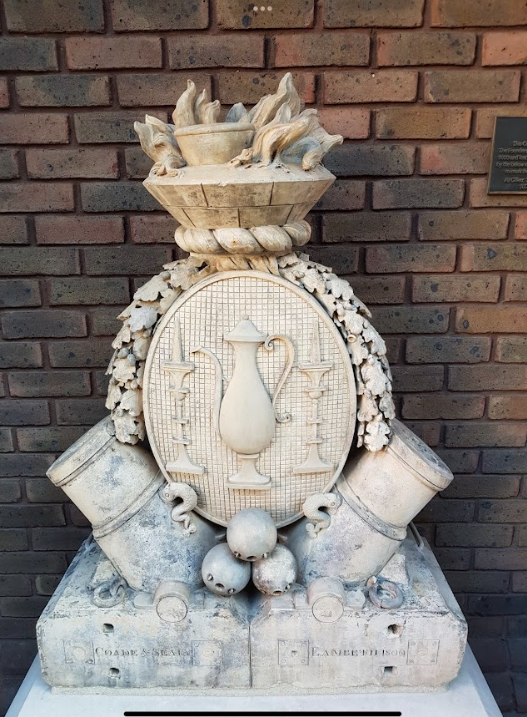 Coade stone detail, Founders’ Hall, Cloth Fair, London