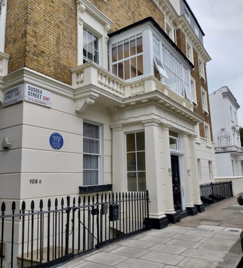 108 Cambridge Street Pimlico top floor flat where Barbara Pym lived photo Barbara Wright