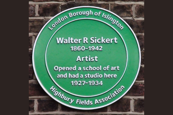 Artist Walter Sickert in Highbury Blog Header