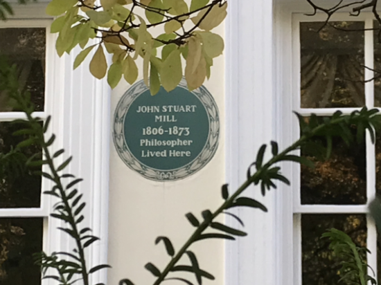Plaque of John Stuart Mill Plaque of John Stuart Mill