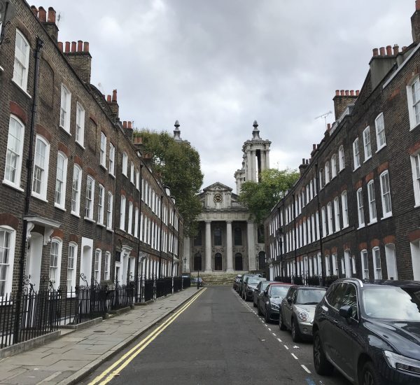 Looking along Smith Square towards St John’s, framed by Georgian terraced houses from the 1720s  | Photo by Hazel Baker