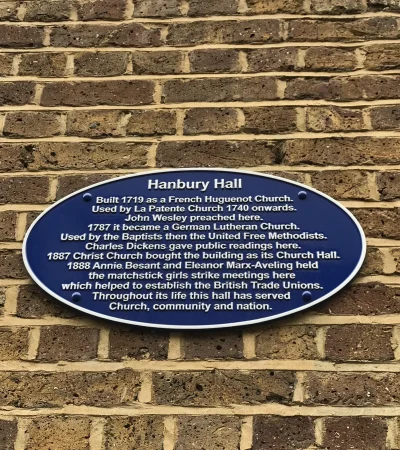 Blue Plaque Hanbury Hall