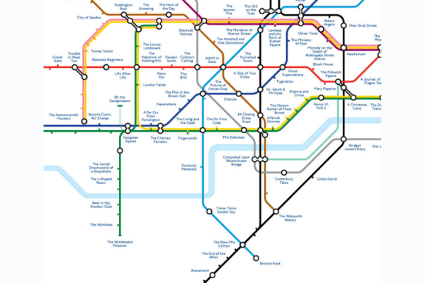Literary London Tube Map Blog Header