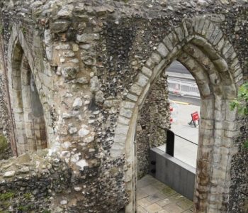 Medieval ruins as seen on Sunken garden seen on Secret Spaces in the City: a private tour