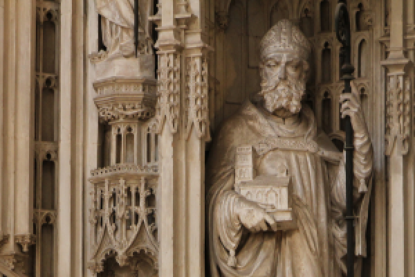 St Erkenwald, foundational figure in the history of St Paul's Cathedral