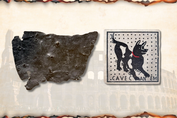 Roman Curse Tablet and Cave Canem